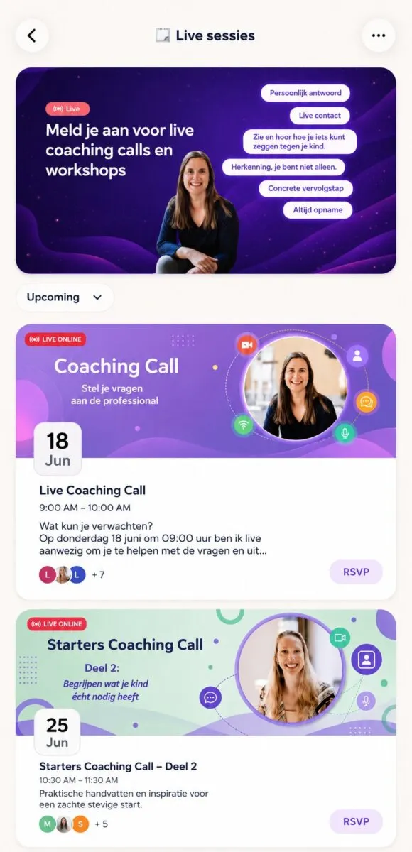 OpvoedApp coaching calls