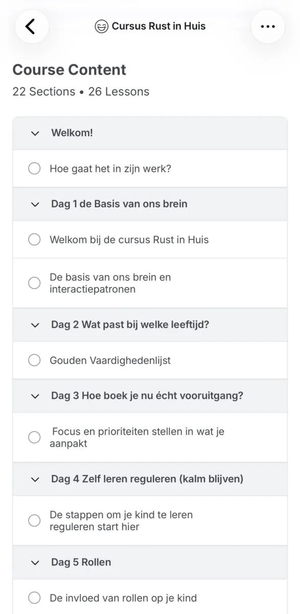 OpvoedApp cursusvoorbeeld